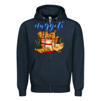 Navy nuggets Zipper Hoodie - AdoDesignShop