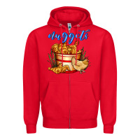 Red nuggets Zipper Hoodie - AdoDesignShop