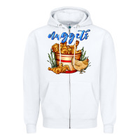 White nuggets Zipper Hoodie - AdoDesignShop