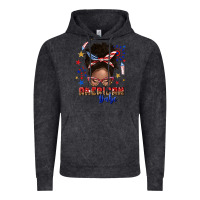 Vintage Black American babe afro messy bun Vintage Hoodie - texasbilliewilder
