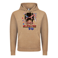 Vintage Coffee American babe afro messy bun Vintage Hoodie - texasbilliewilder