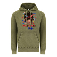 Vintage Olive American babe afro messy bun Vintage Hoodie - texasbilliewilder