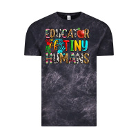 Cloud Black educator of tiny humans Vintage Tee - Zillion Design Studio
