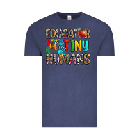 Vintage Denim educator of tiny humans Vintage Tee - Zillion Design Studio