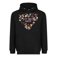 Black but first coffee Heavyweight Hoodie - MaliasSmallBusiness