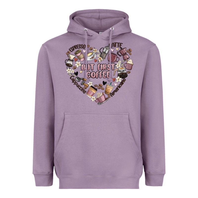 But First Coffee Heavyweight Hoodie by MaliasSmallBusiness | Teevron