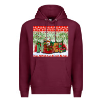 Burgundy noel tumbler Premium Hoodie - BundleAndBundleShop