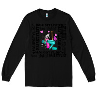 Black hair stylist elementary Long Sleeve Tee - AdoDesignShop