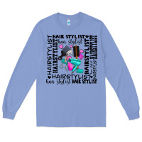 Colony Blue hair stylist elementary Long Sleeve Tee - AdoDesignShop