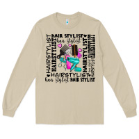 Mushroom hair stylist elementary Long Sleeve Tee - AdoDesignShop