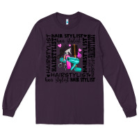 Plum hair stylist elementary Long Sleeve Tee - AdoDesignShop