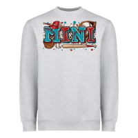 Heather Grey mini baseball Heavyweight Sweatshirt - Zillion Design Studio