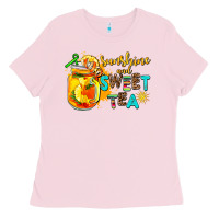 Bubblegum Pink sunshine and sweet tea Ladies Tee - AdoDesignShop