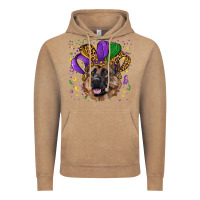 Vintage Coffee mardi gras hat german shepherd Vintage Hoodie - RanaPortraitStore