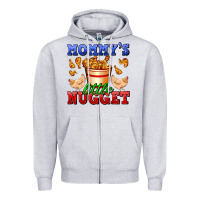 Heather Grey mommy's little nugget Zipper Hoodie - AdoDesignShop