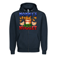 Navy mommy's little nugget Zipper Hoodie - AdoDesignShop