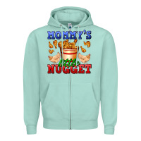 Seafoam mommy's little nugget Zipper Hoodie - AdoDesignShop