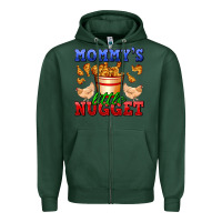 Sports Green mommy's little nugget Zipper Hoodie - AdoDesignShop