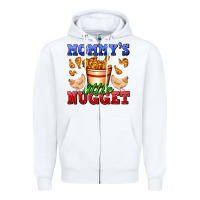 White mommy's little nugget Zipper Hoodie - AdoDesignShop
