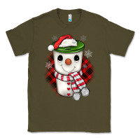 Army Green Christmas snowman coffee Classic Tee - JahusDesignShop