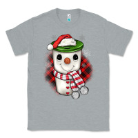 Heather Grey Christmas snowman coffee Classic Tee - JahusDesignShop