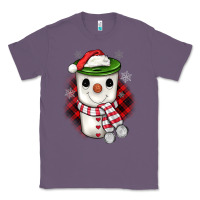 Lavender Christmas snowman coffee Classic Tee - JahusDesignShop