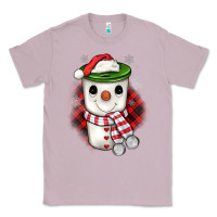 Lilac Christmas snowman coffee Classic Tee - JahusDesignShop