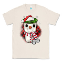 Natural Christmas snowman coffee Classic Tee - JahusDesignShop