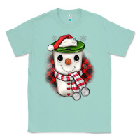 Seafoam Christmas snowman coffee Classic Tee - JahusDesignShop