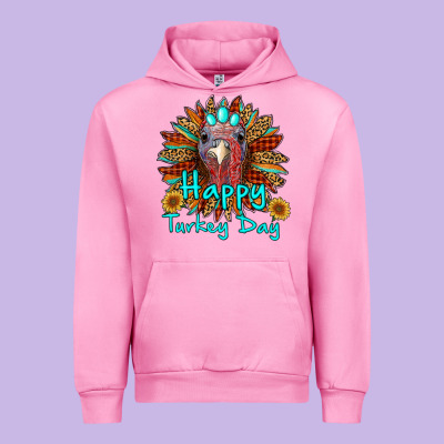 Happy Turkey Day Sunflower Urban Hoodie Designed By Ranaportraitstore