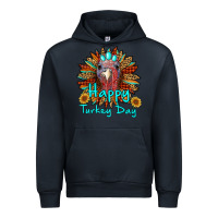 Navy happy turkey day sunflower Urban Hoodie - RanaPortraitStore