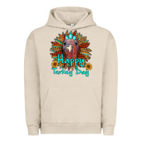 Pigment French Oak happy turkey day sunflower Urban Hoodie - RanaPortraitStore