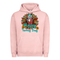 Pigment Salmon happy turkey day sunflower Urban Hoodie - RanaPortraitStore
