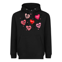 Black howdy valentine Heavyweight Hoodie - MaliasSmallBusiness