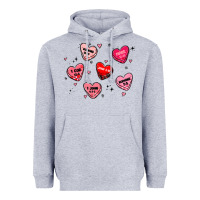 Heather Grey howdy valentine Heavyweight Hoodie - MaliasSmallBusiness