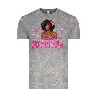 Cloud Rock I Am a Survivor Breast Cancer with Afro Woman Vintage Tee - texasbilliewilder