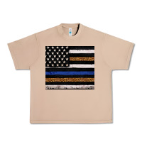 Burro Back to blue USA flag leopard police 20oz tumbler Urban Heavy Tee - Neo Western