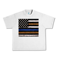 Lunar Rock Back to blue USA flag leopard police 20oz tumbler Urban Heavy Tee - Neo Western