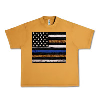 Peanut Butter Back to blue USA flag leopard police 20oz tumbler Urban Heavy Tee - Neo Western