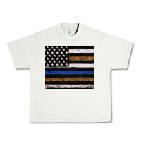 Pistachio Back to blue USA flag leopard police 20oz tumbler Urban Heavy Tee - Neo Western