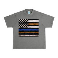 Tornado Back to blue USA flag leopard police 20oz tumbler Urban Heavy Tee - Neo Western