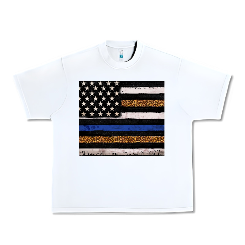 Back To Blue Usa Flag Leopard Police 20oz Tumbler Urban Heavy Tee by Neo Western | Teevron