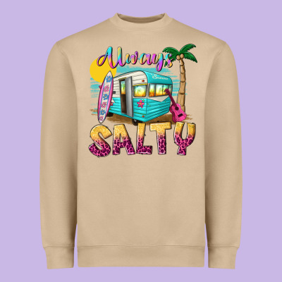 Always Salty With Caravan Heavyweight Sweatshirt Designed By Texasbilliewilder