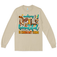 Mushroom making nails beautiful is kinda my thing Long Sleeve Tee - AdoDesignShop