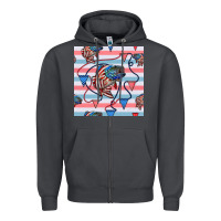 American Flag Bass Zipper Hoodie | Teevron