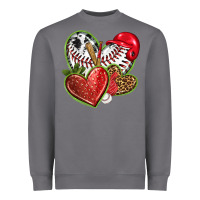 Storm baseball with strawberry hearts Heavyweight Sweatshirt - texasbilliewilder