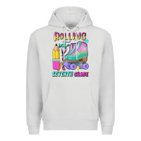 Dove Grey rolling into seventh grade Premium Hoodie - BundleAndBundleShop