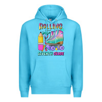 Ocean Blue rolling into seventh grade Premium Hoodie - BundleAndBundleShop