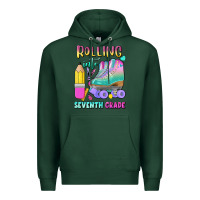 Sports Green rolling into seventh grade Premium Hoodie - BundleAndBundleShop