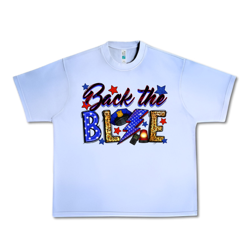 Back The Blue With Lightning Bolt Urban Heavy Tee by Neo Western | Teevron